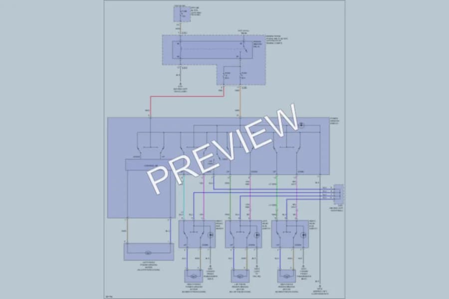 2007 Suzuki Reno Power Windows wiring diagram preview