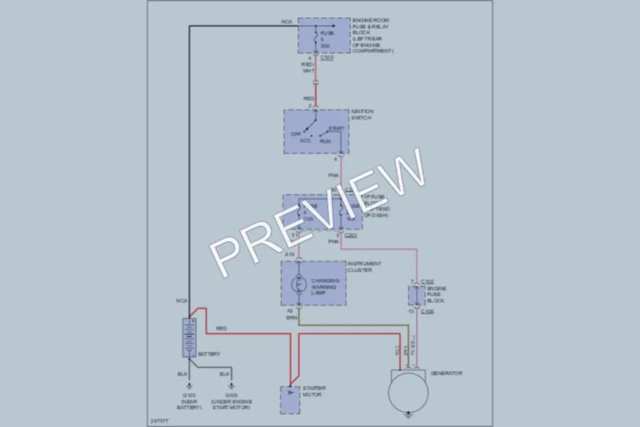 2007 Suzuki Reno Starting Charging wiring diagram preview