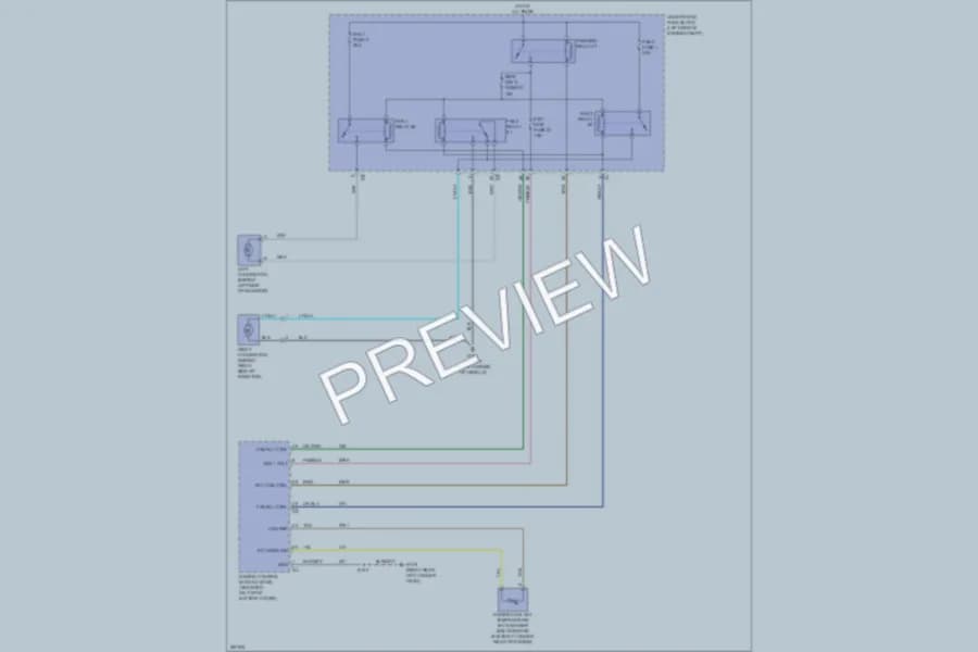 2007 Suzuki XL7 Cooling Fan wiring diagram preview