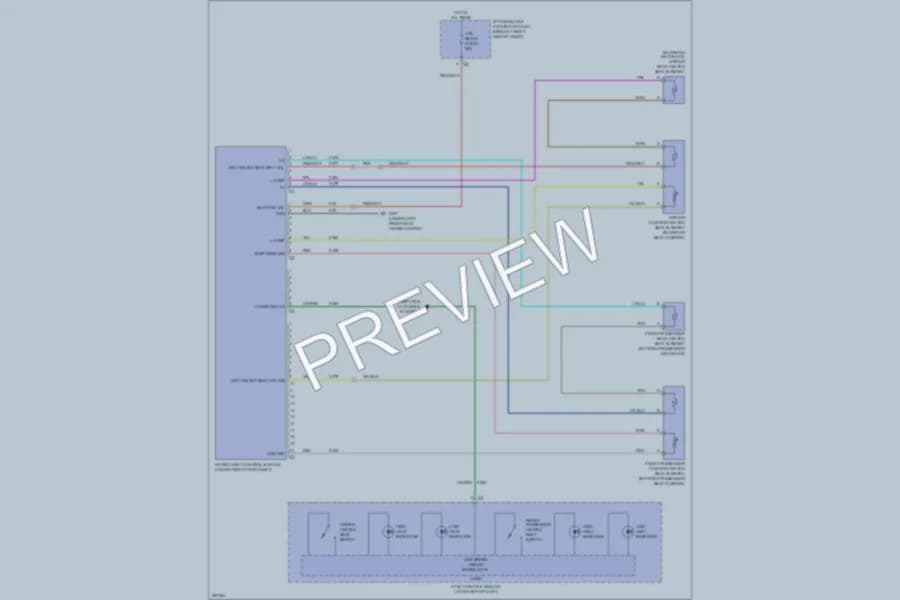 2007 Suzuki XL7 Power Seats wiring diagram preview
