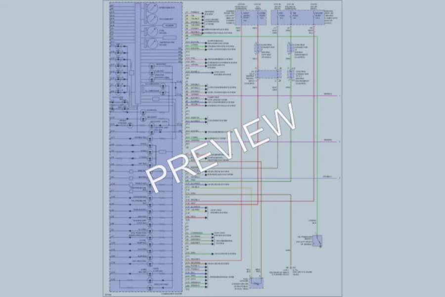 2007 Toyota 4Runner Instrument Cluster wiring diagram preview