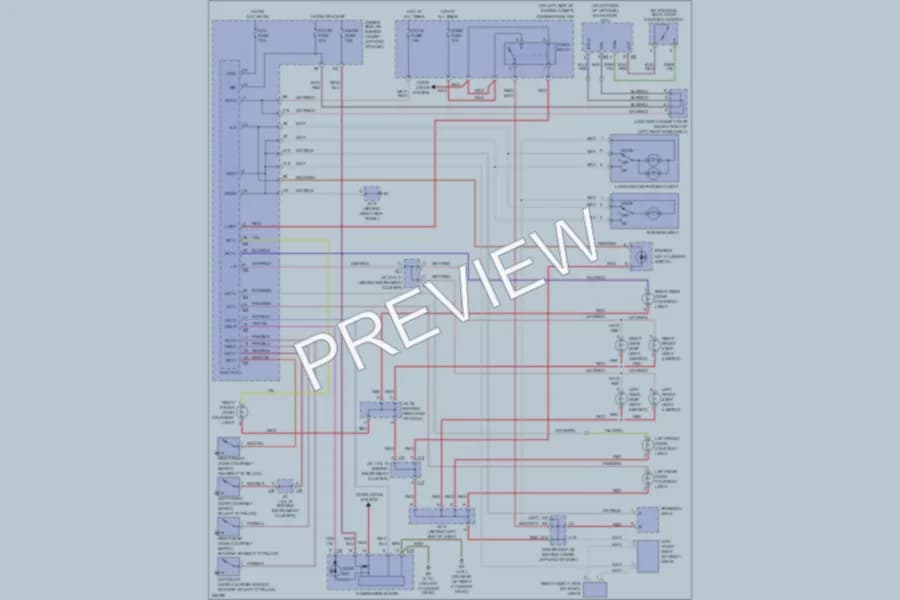 2007 Toyota 4Runner Interior Lights wiring diagram preview