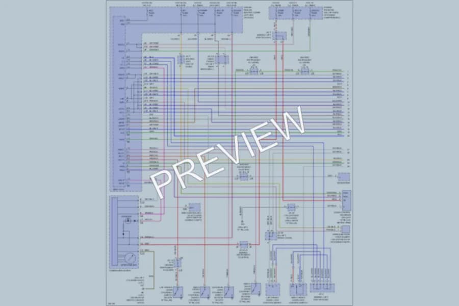 2007 Toyota 4Runner Power Door Locks wiring diagram preview