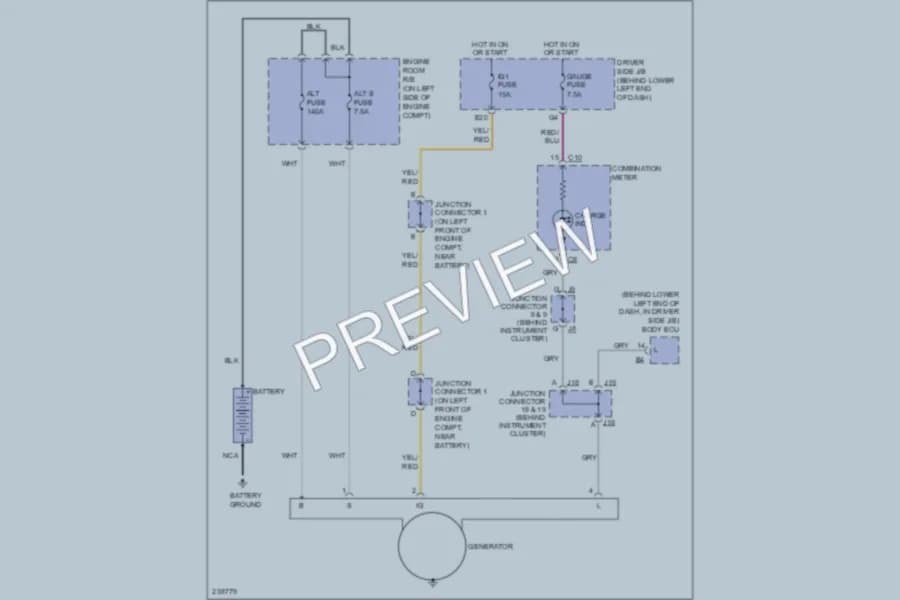 2007 Toyota 4Runner Starting Charging wiring diagram preview