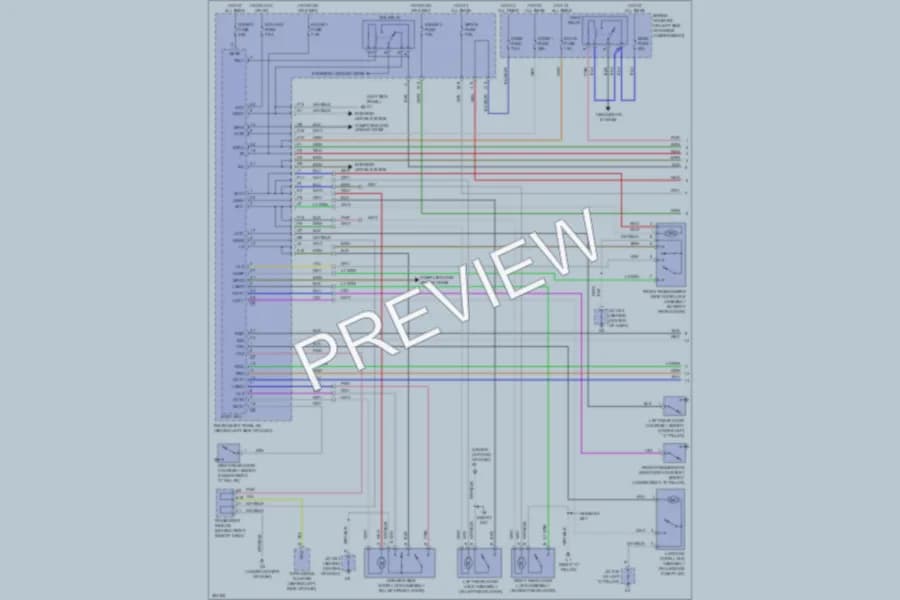2007 Toyota Avalon Anti Theft wiring diagram preview
