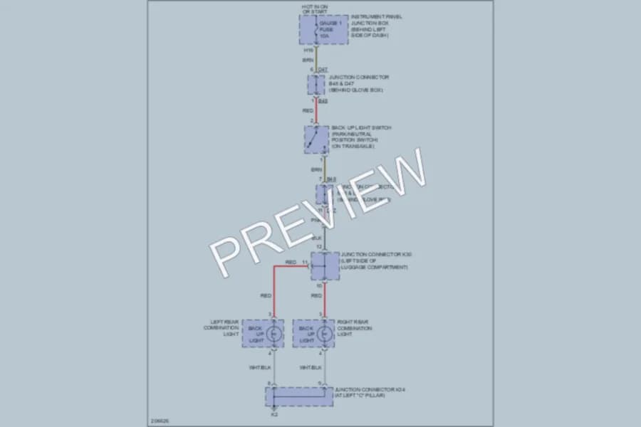 2007 Toyota Avalon Exterior Lights wiring diagram preview