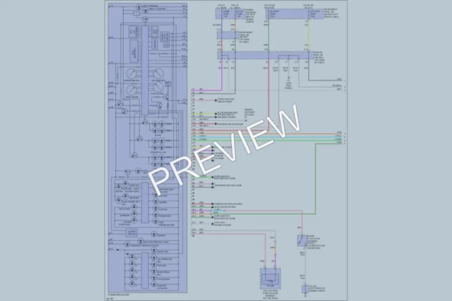 2007 Toyota Avalon Instrument Cluster wiring diagram preview