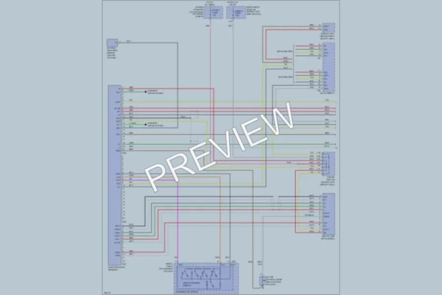 2007 Toyota Avalon Radio wiring diagram preview