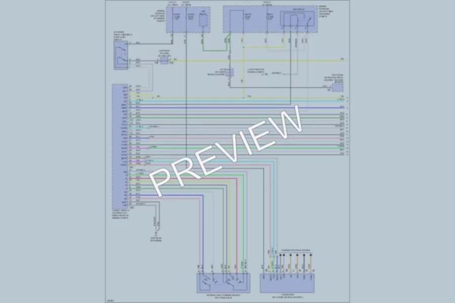 2007 Toyota Camry Transmission wiring diagram preview
