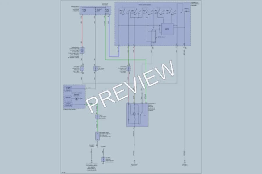 2007 Toyota Camry Wiper Washer wiring diagram preview