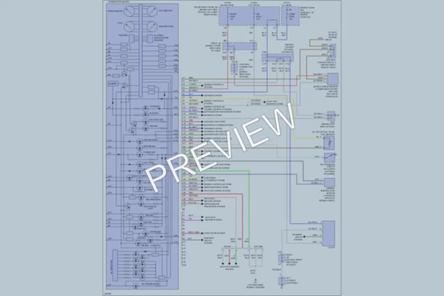 2007 Toyota Corolla Instrument Cluster wiring diagram preview