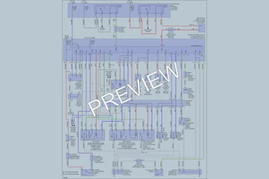 2007 Toyota Corolla Power Door Locks wiring diagram preview