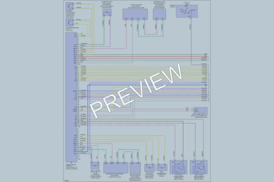2007 Toyota Corolla Supplemental Restraints wiring diagram preview
