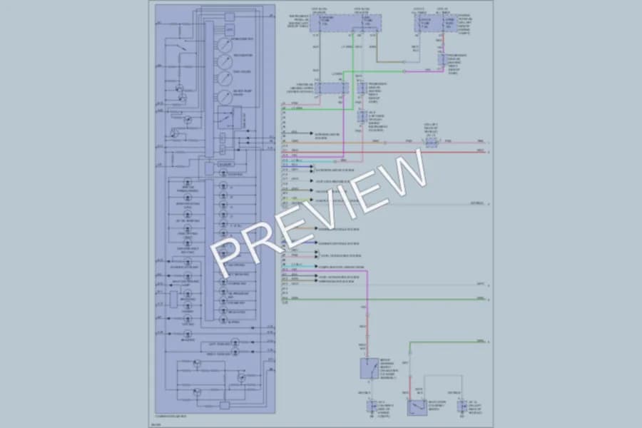 2007 Toyota HighlanderHybrid Instrument Cluster wiring diagram preview