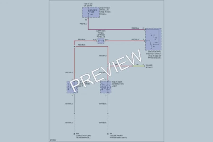 2007 Toyota LandCruiser Exterior Lights wiring diagram preview