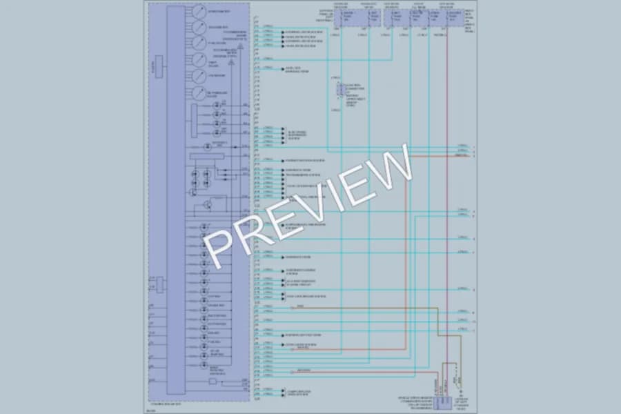 2007 Toyota LandCruiser Instrument Cluster wiring diagram preview