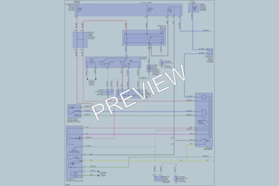 2007 Toyota Matrix Air Conditioning wiring diagram preview