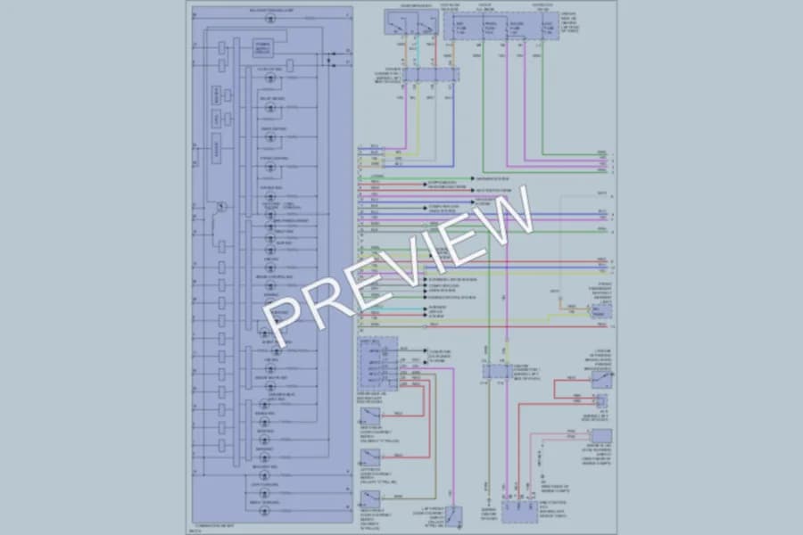 2007 Toyota Prius Instrument Cluster wiring diagram preview