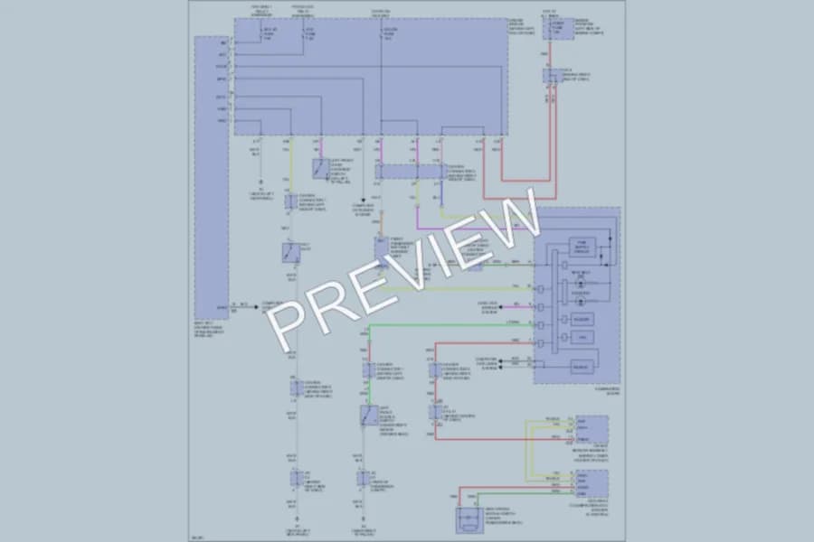 2007 Toyota Prius Warning Systems wiring diagram preview