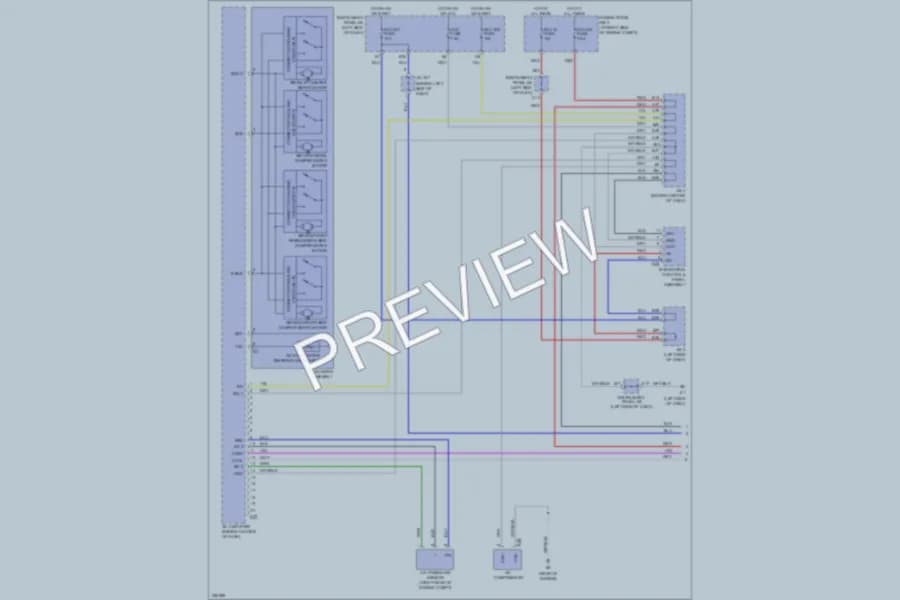 2007 Toyota RAV4 Air Conditioning wiring diagram preview