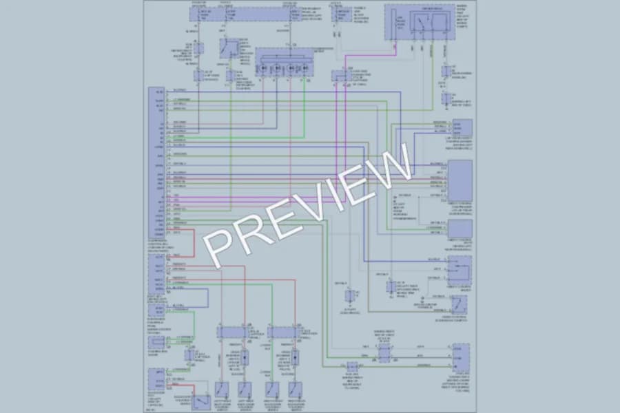 2007 Toyota Sequoia Electronic Suspension wiring diagram preview