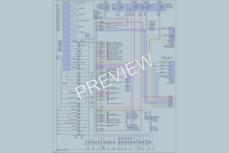 2007 Toyota Sequoia Instrument Cluster wiring diagram preview