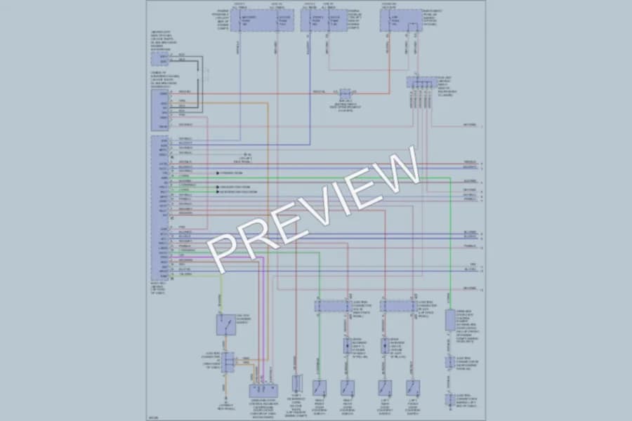 2007 Toyota Sequoia Power Door Locks wiring diagram preview