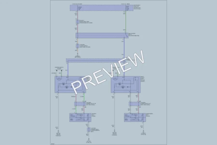 2007 Toyota Sequoia Power Seats wiring diagram preview