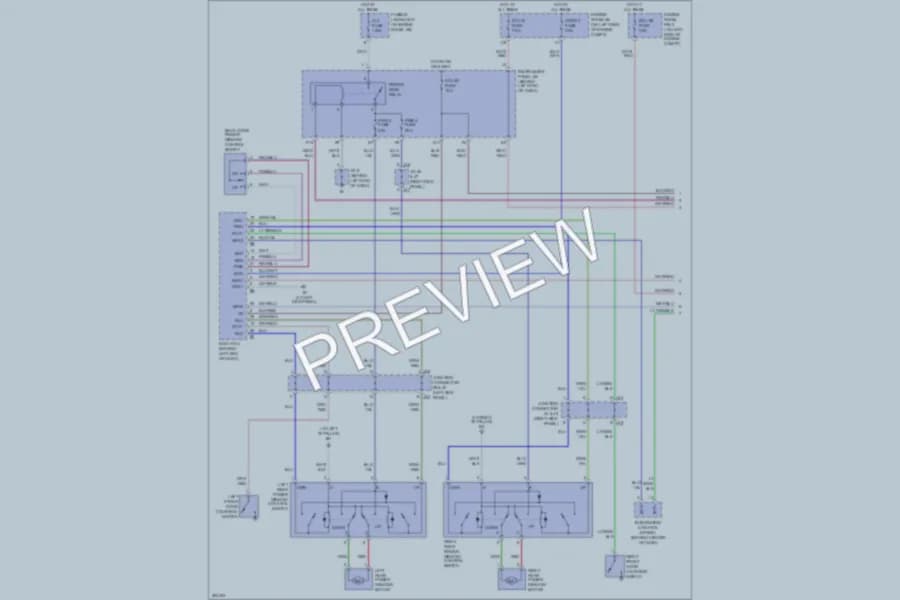 2007 Toyota Sequoia Power Windows wiring diagram preview
