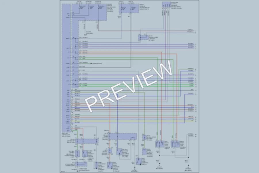 2007 Toyota Sienna Power Door Locks wiring diagram preview