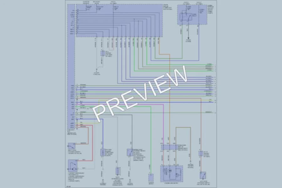 2007 Toyota Solara Power Door Locks wiring diagram preview