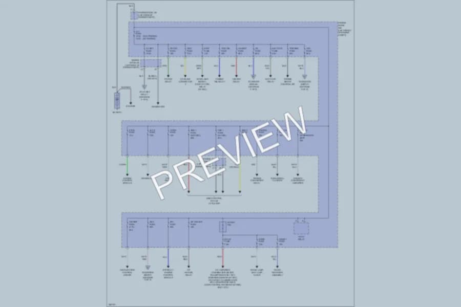 2007 Toyota Tacoma Power Distribution wiring diagram preview