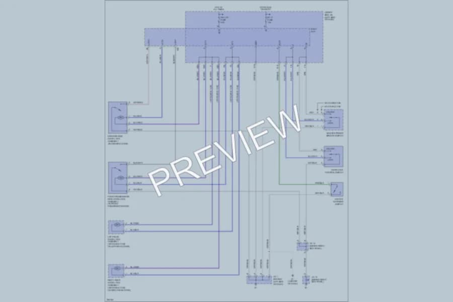 2007 Toyota Tacoma Power Door Locks wiring diagram preview