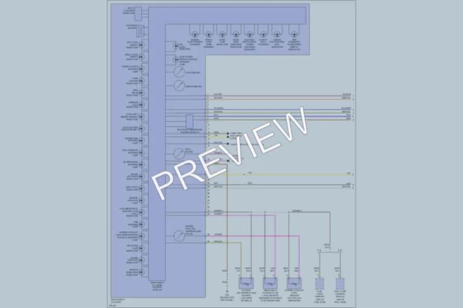 2007 Volkswagen Eos Instrument Cluster wiring diagram preview
