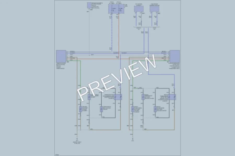 2007 Volkswagen Eos Power Seats wiring diagram preview