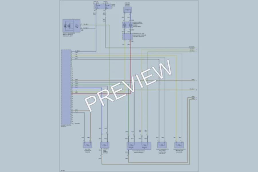 2007 Volkswagen Eos Supplemental Restraints wiring diagram preview