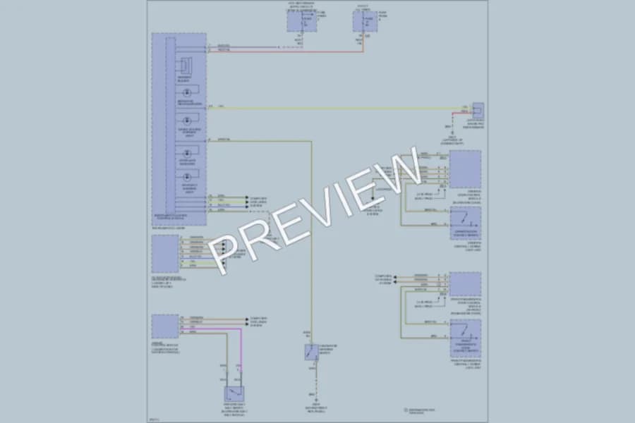 2007 Volkswagen Eos Warning Systems wiring diagram preview