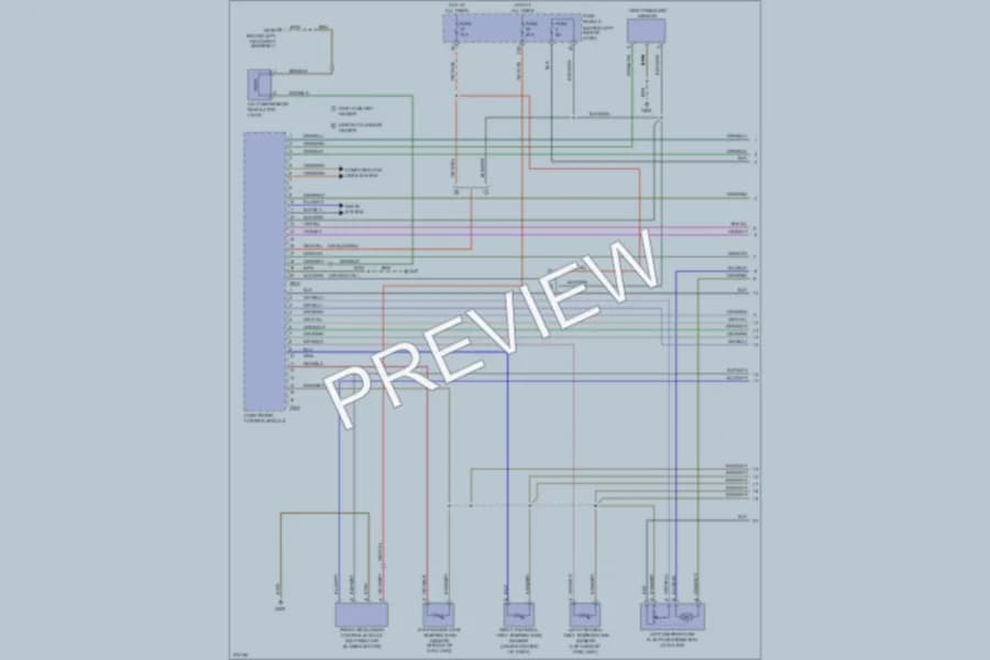 2007 Volkswagen GTI Air Conditioning wiring diagram preview