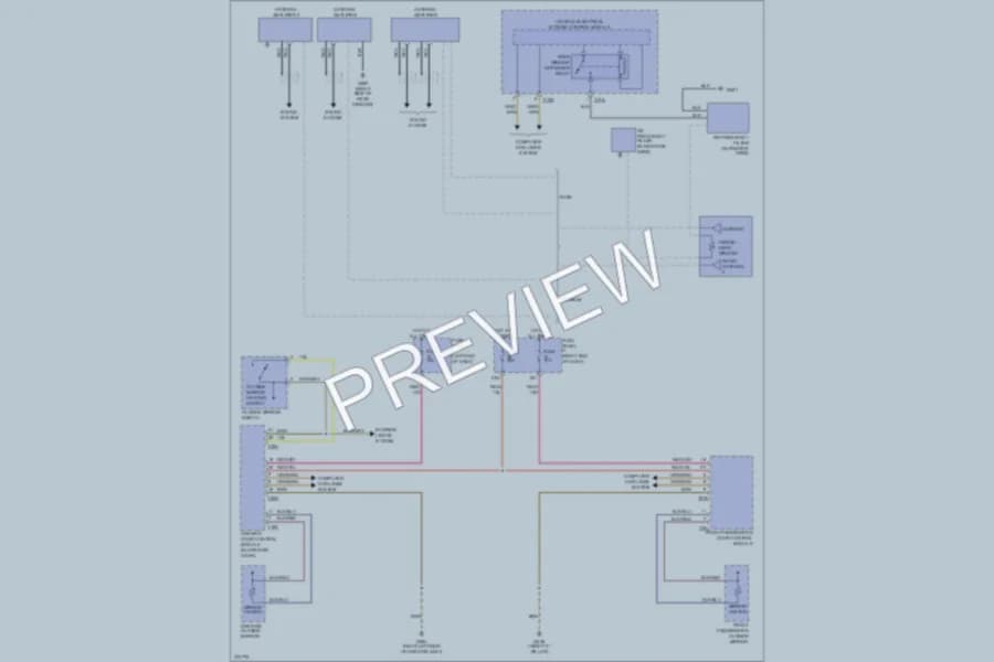 2007 Volkswagen Passat Defoggers wiring diagram preview