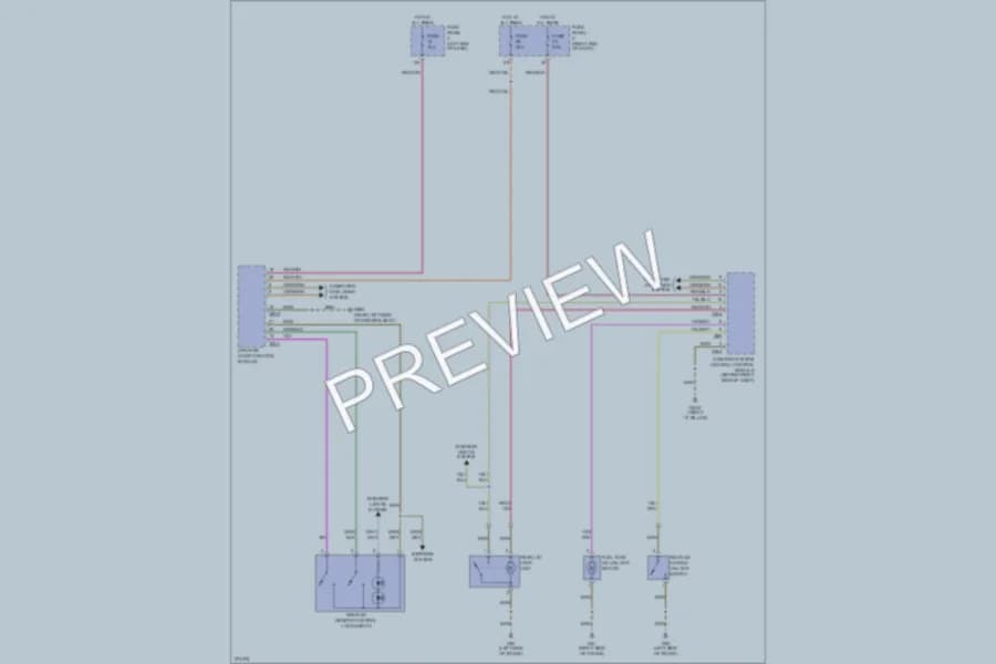 2007 Volkswagen Passat Trunk Tailgate Fuel Door wiring diagram preview