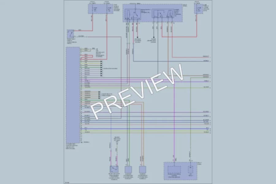 2007 Volkswagen Touareg Anti Theft wiring diagram preview
