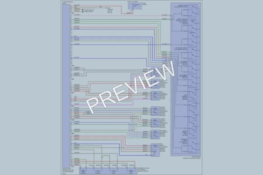 2007 Volkswagen Touareg Memory Systems wiring diagram preview
