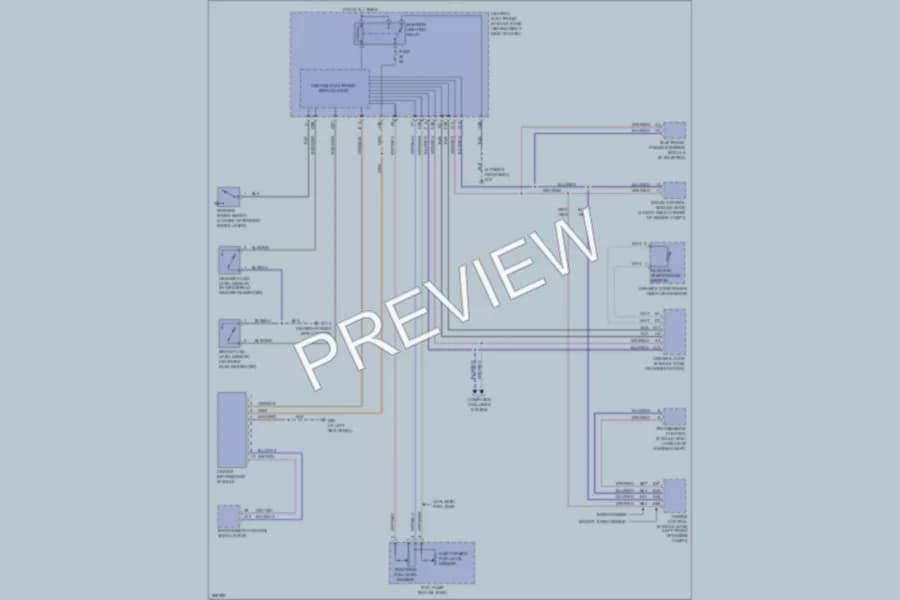 2007 Volvo C70 Instrument Cluster wiring diagram preview