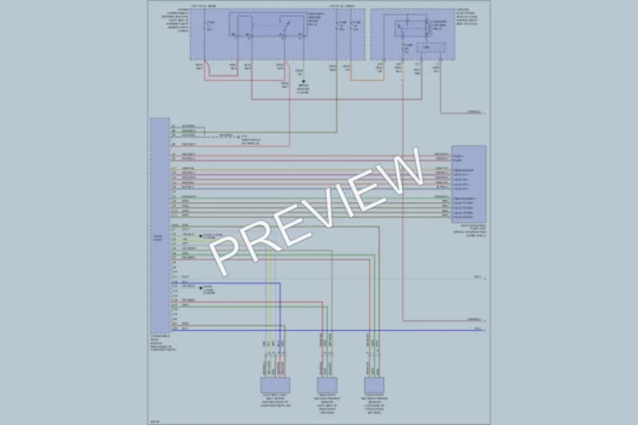 2007 Volvo C70 Power Top Sunroof wiring diagram preview