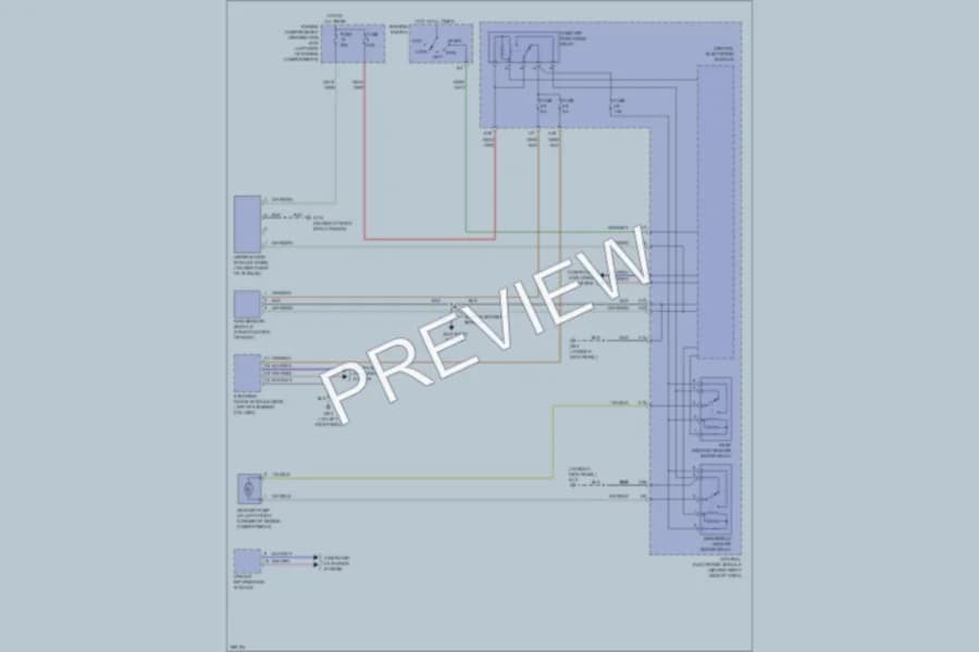 2007 Volvo S40 Wiper Washer wiring diagram preview