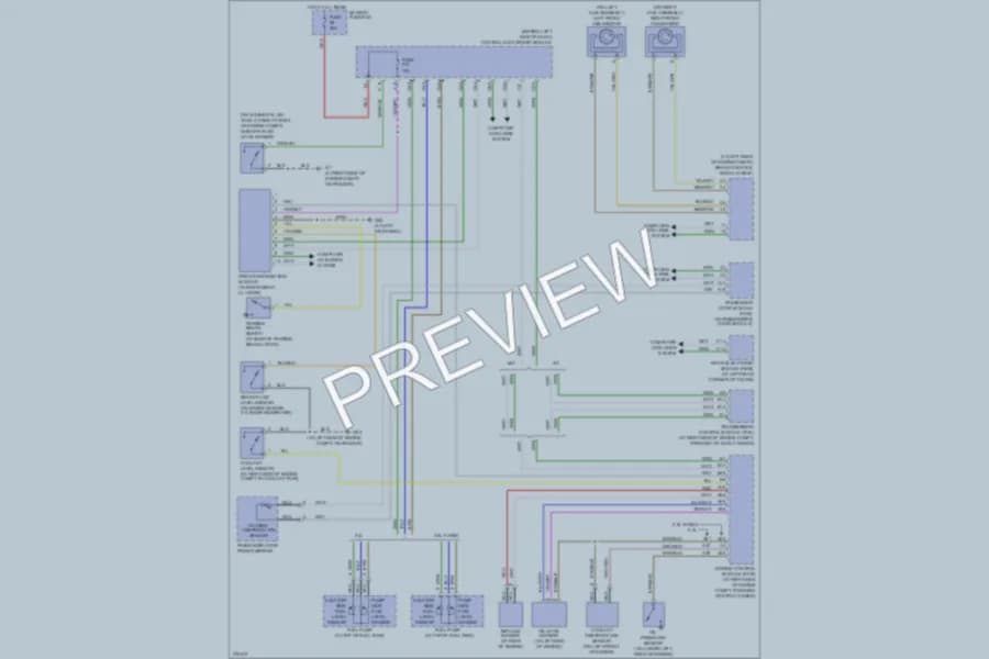 2007 Volvo S60 Instrument Cluster wiring diagram preview