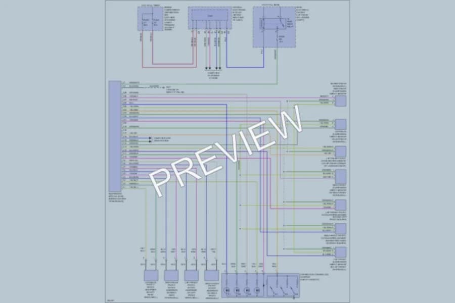 2007 Volvo S80 Electronic Suspension wiring diagram preview
