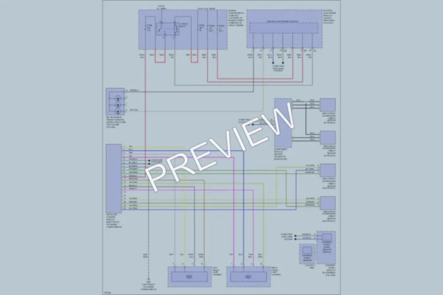 2007 Volvo S80 Headlights wiring diagram preview