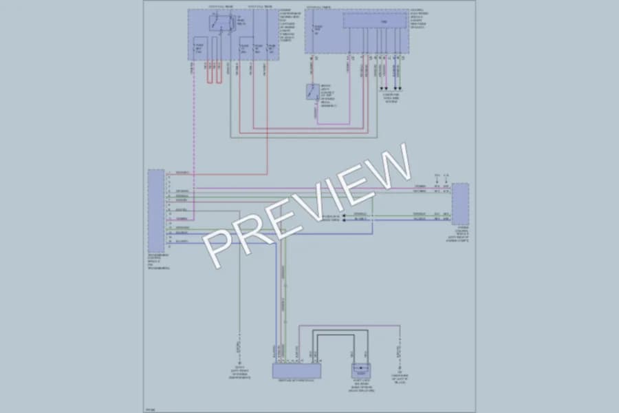 2007 Volvo S80 Shift Interlock wiring diagram preview