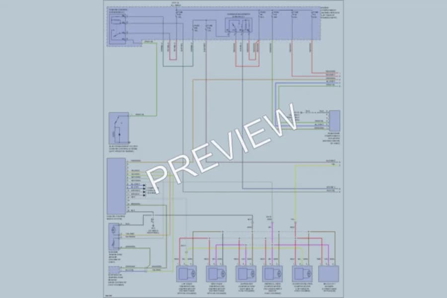 2007 Volvo V50 Air Conditioning wiring diagram preview
